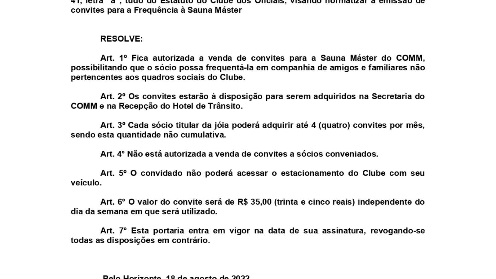 PORTARIA Nº 056 2022