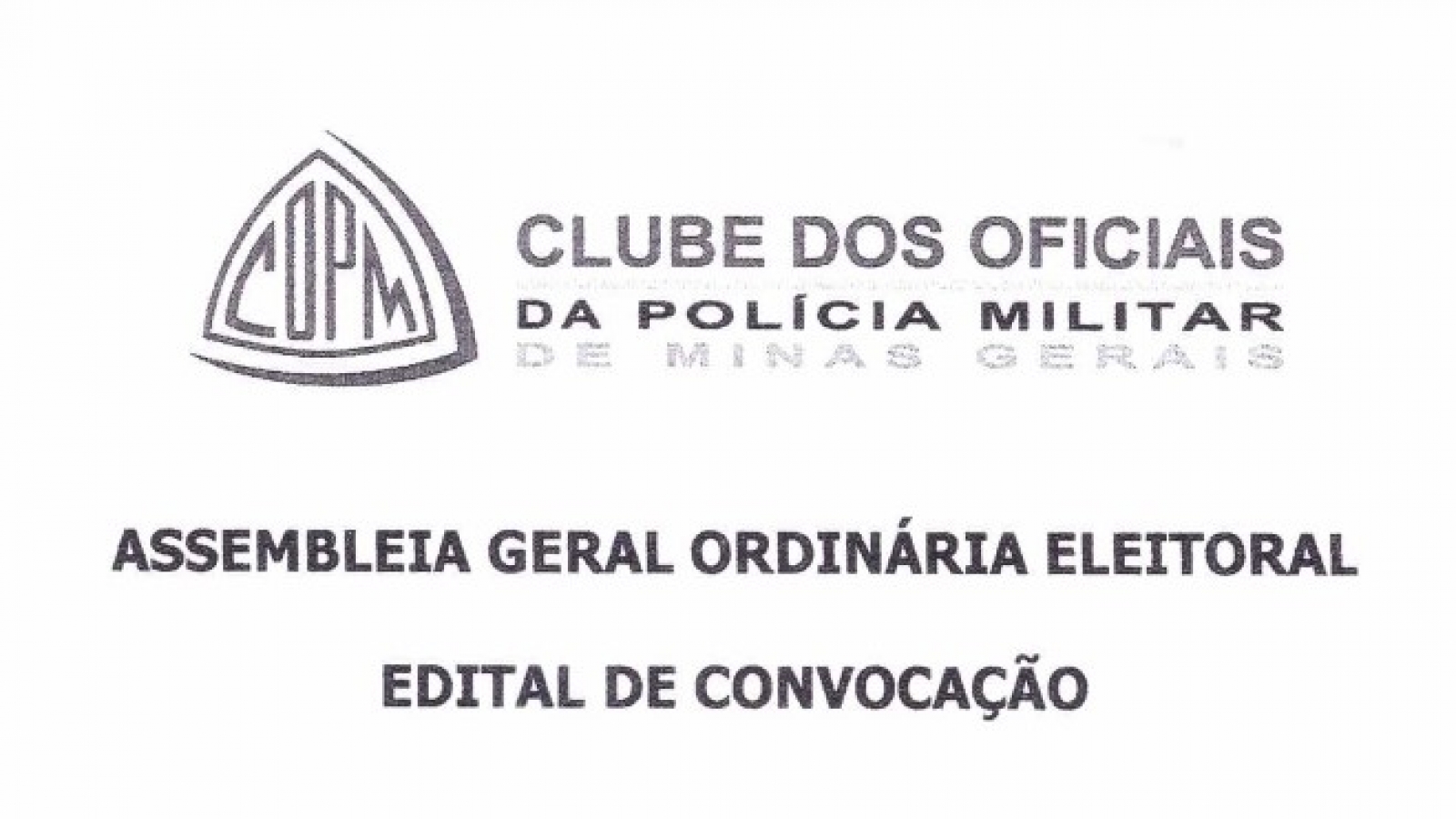 EDITAL DE CONVOCAÇÃO CAPA