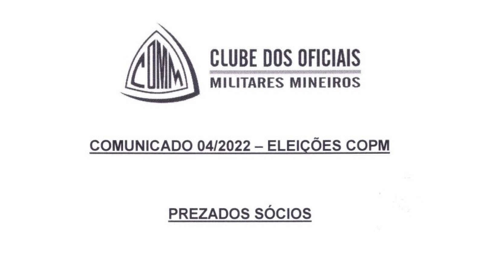 Comunicado capa