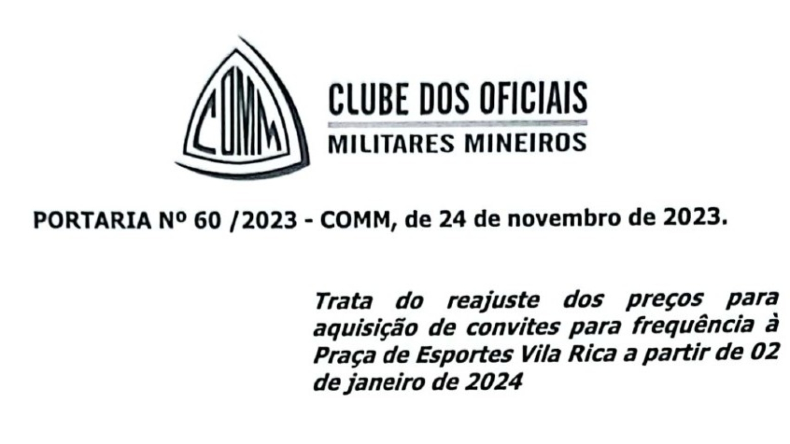 Portaria 060.2023 capa