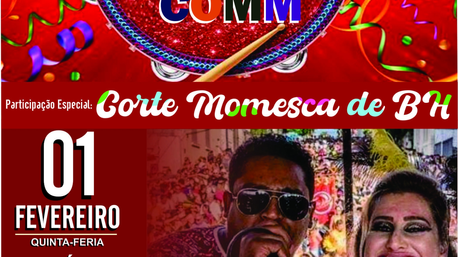 Banner pré-carnaval 2024 no bistrô