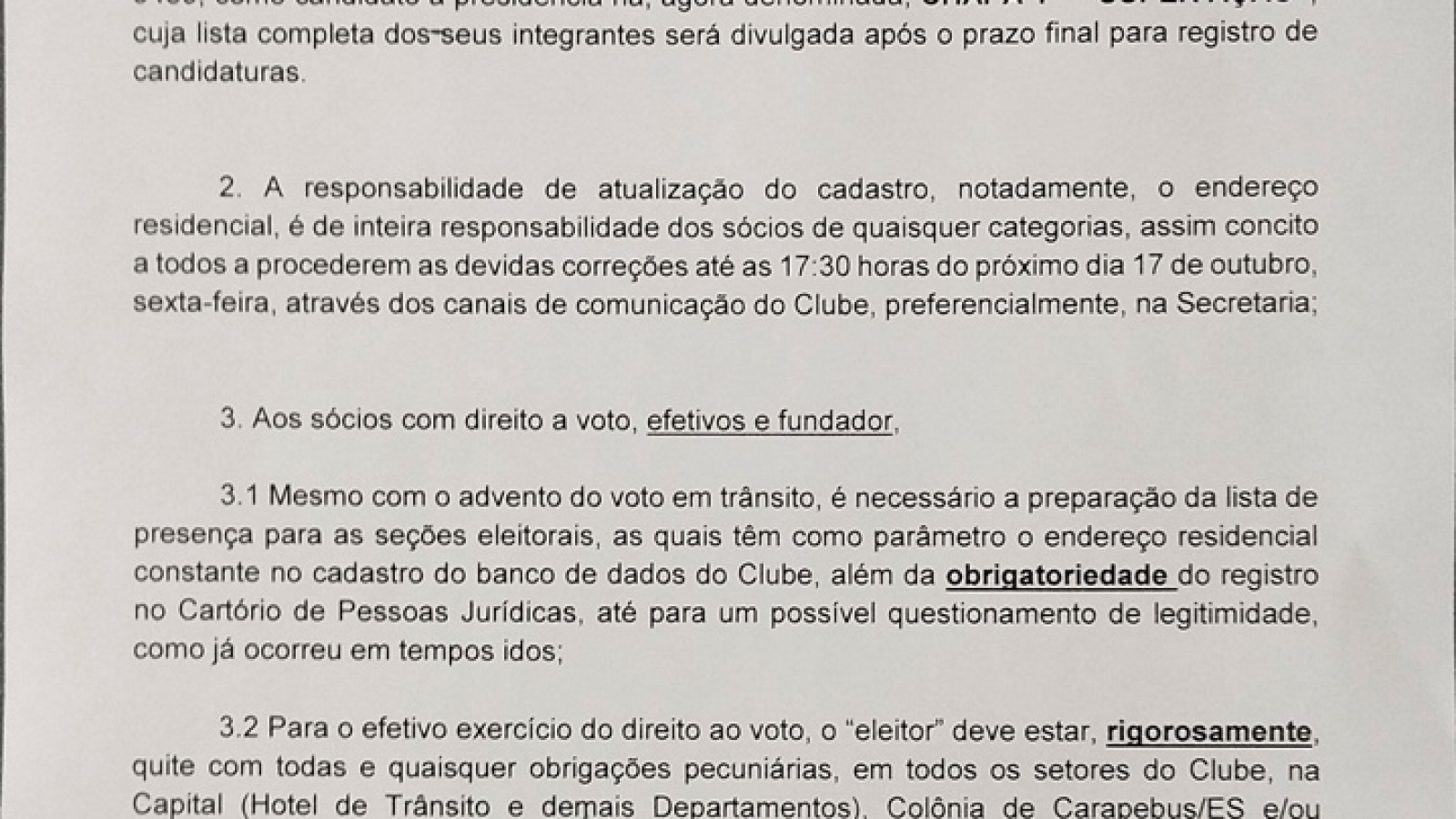 COMUNICADO 03-2025 - ELEIÇÕES COPM